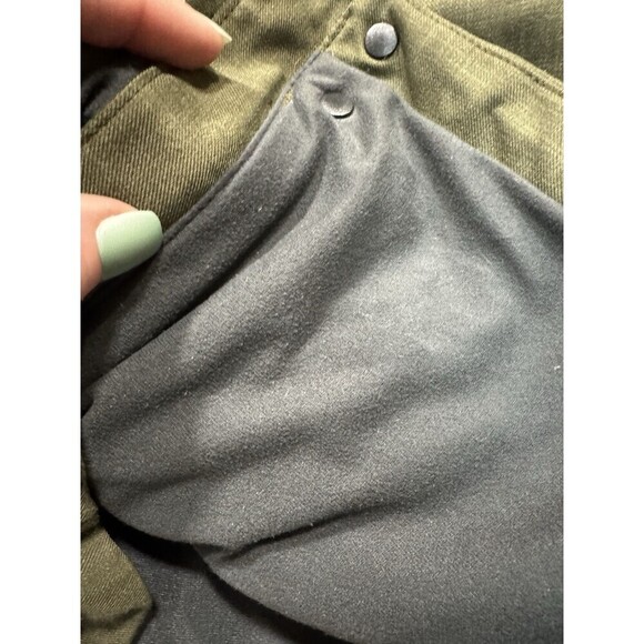 REI Jacket Women's small Soft Shell Fleece Lined Green Hooded Full Zip Coat - Picture 6 of 8